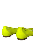 Christian Louboutin Neon Green Mesh Flats EU 38