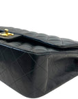 Chanel Medium Classic Double Flap Bag Black Lambskin