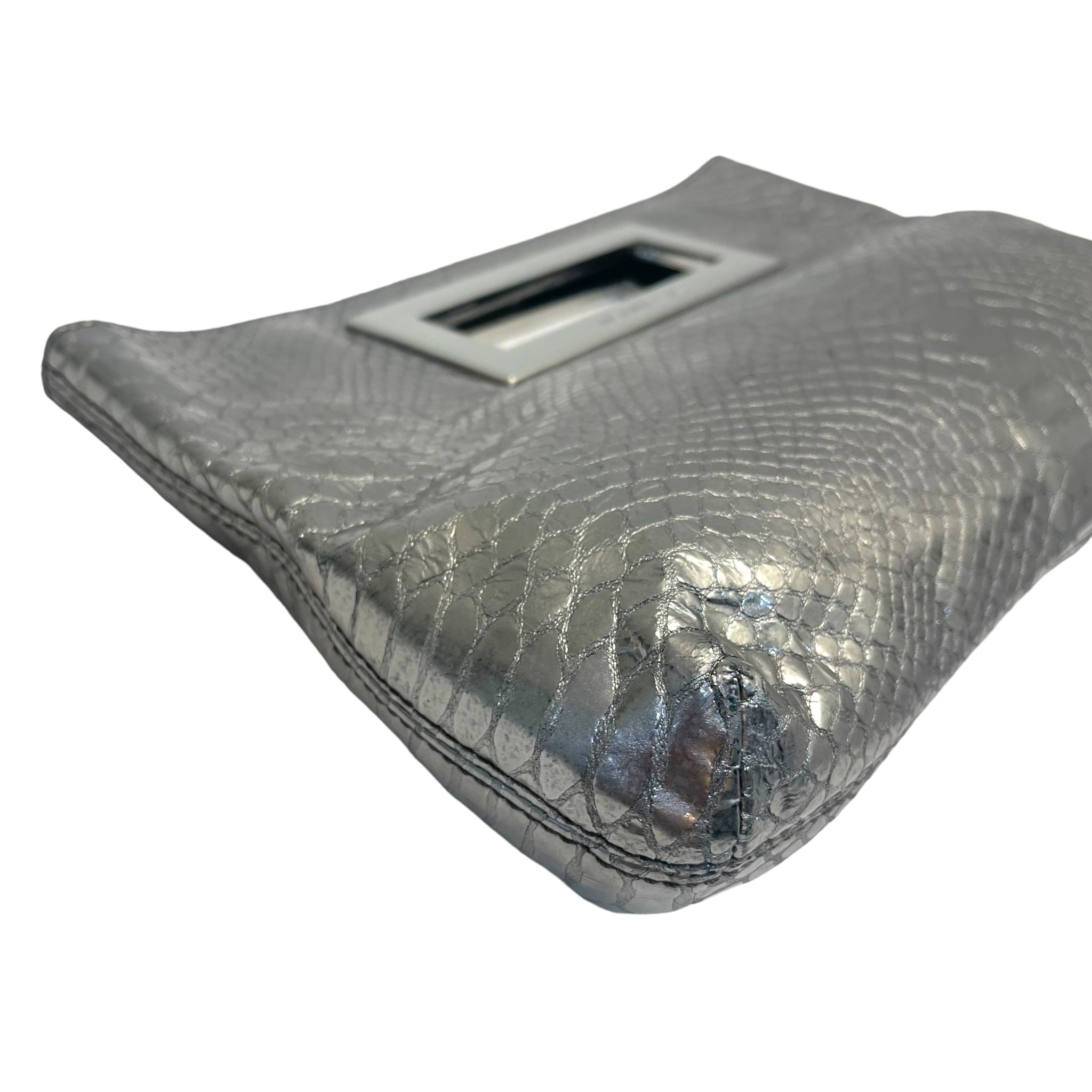 MICHAEL Michael Kors Python Embossed Leather Berkley Clutch