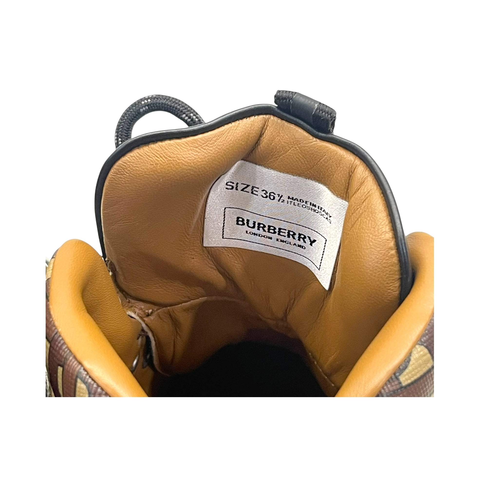 Burberry Monogram Stripe Tor Hiking Boots EU 36.5