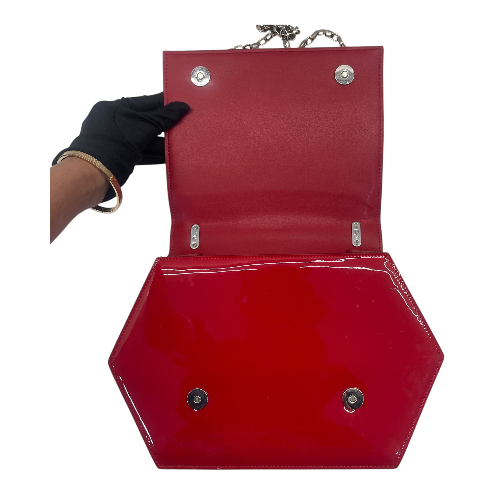 Dolce and Gabbana Red Patent Leather Bag