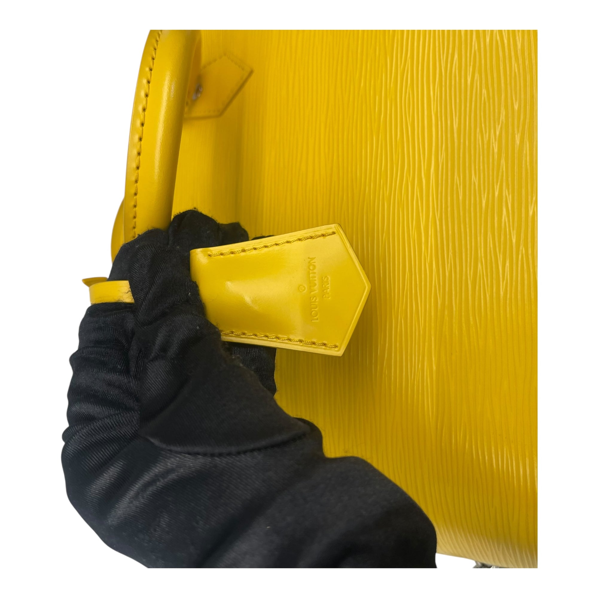 Louis Vuitton Citron Epi Leather Alma MM Bag