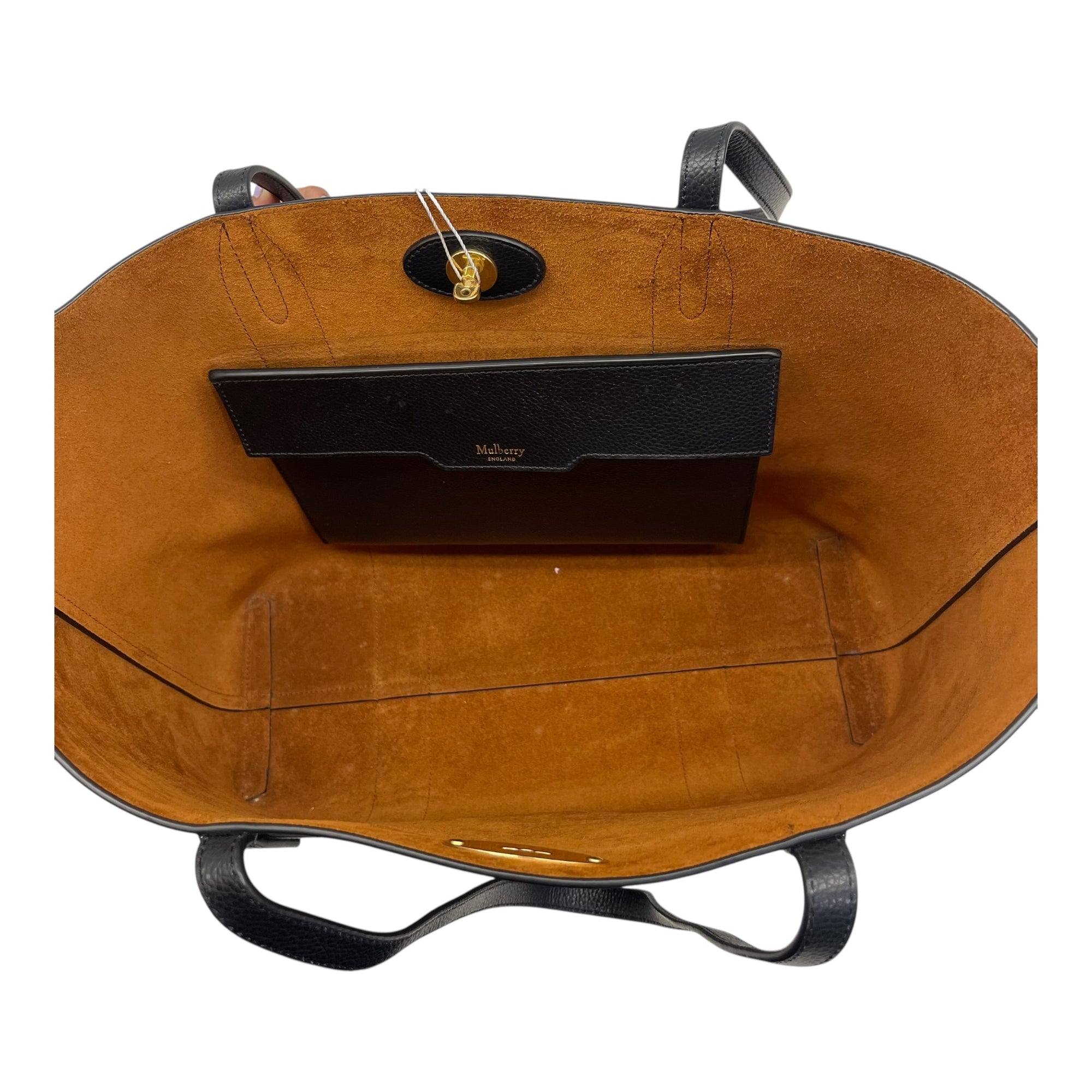 Mulberry Black Leather Small Bayswater Tote Bag