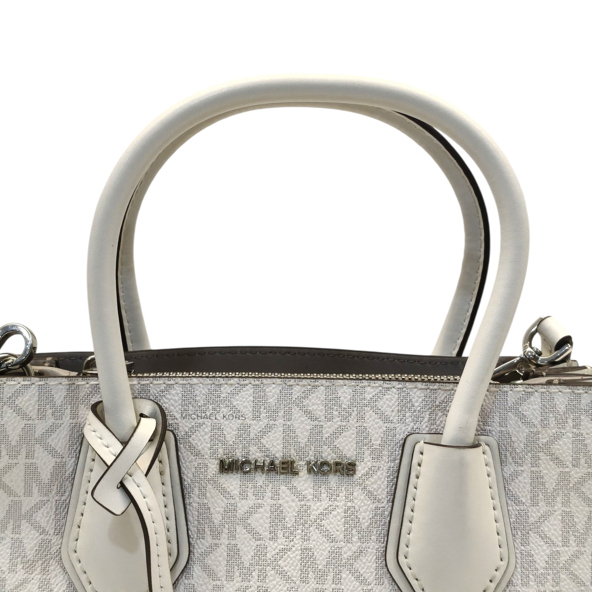 Michael Kors Bright White Mercer Medium Messenger Bag