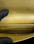 Gucci Gold Metallic Leather Betty Wallet On Chain