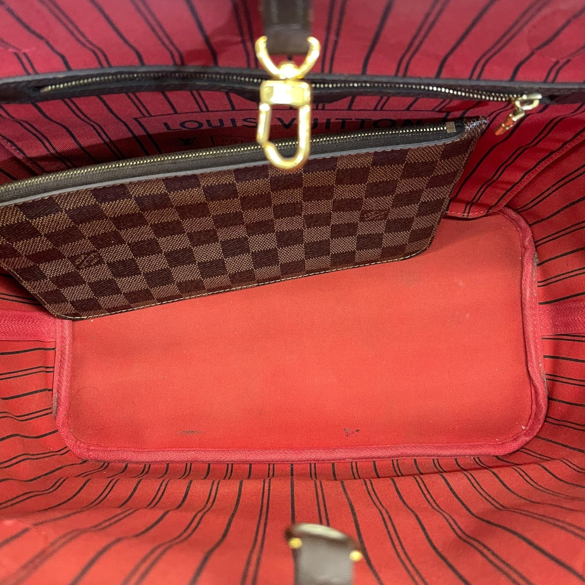 Louis Vuitton Damier Ebene Canvas Neverfull MM Bag