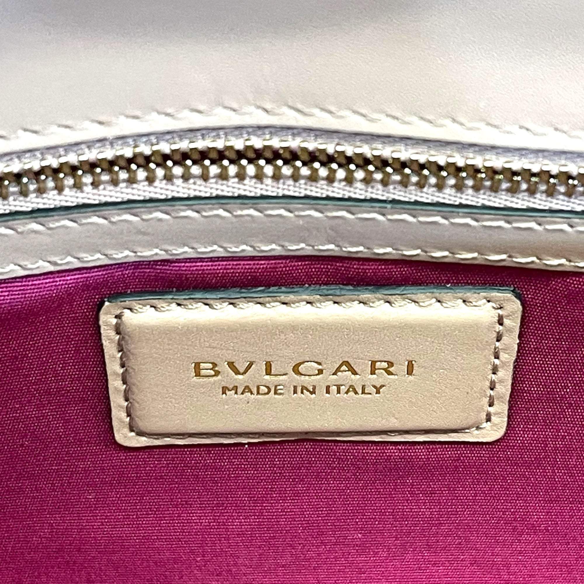 Bvlgari Old Rose Leather Medium Serpenti Forever Shoulder Bag