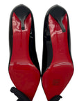 Christan Louboutin Miss Z 80mm Pumps - Patent Calf Leather - Black - Women EU 39