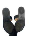 Gucci Black Leather GG Marmont Thong Flats EU 37