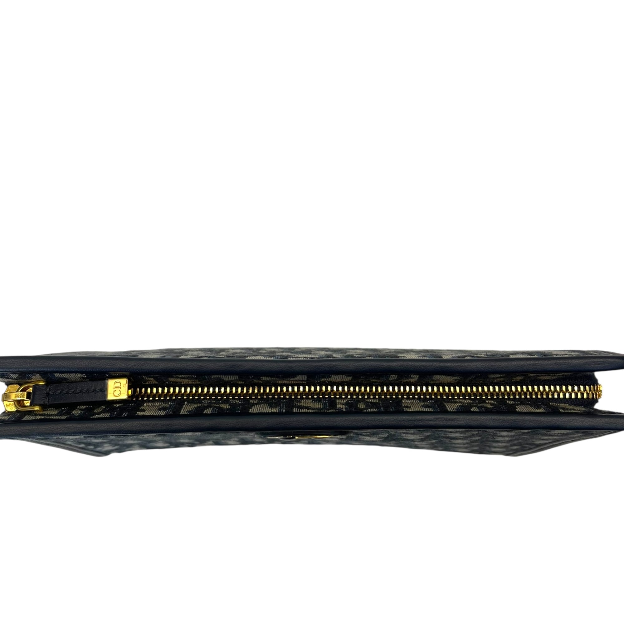 Dior 30 Montaigne Dea Pouch in blue Dior Oblique jacquard
