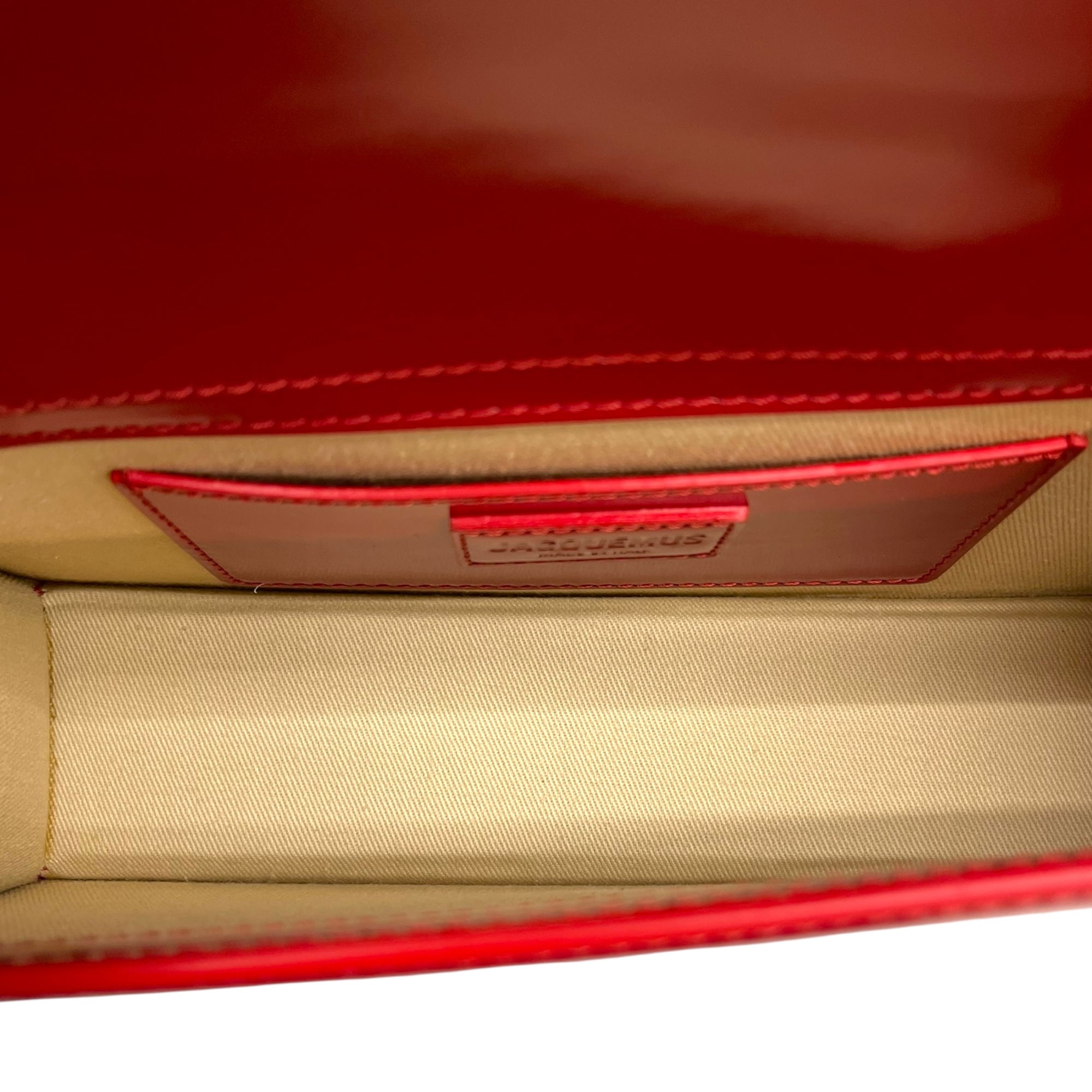 Jacquemus Red Patent Leather The Large Bambino Bag