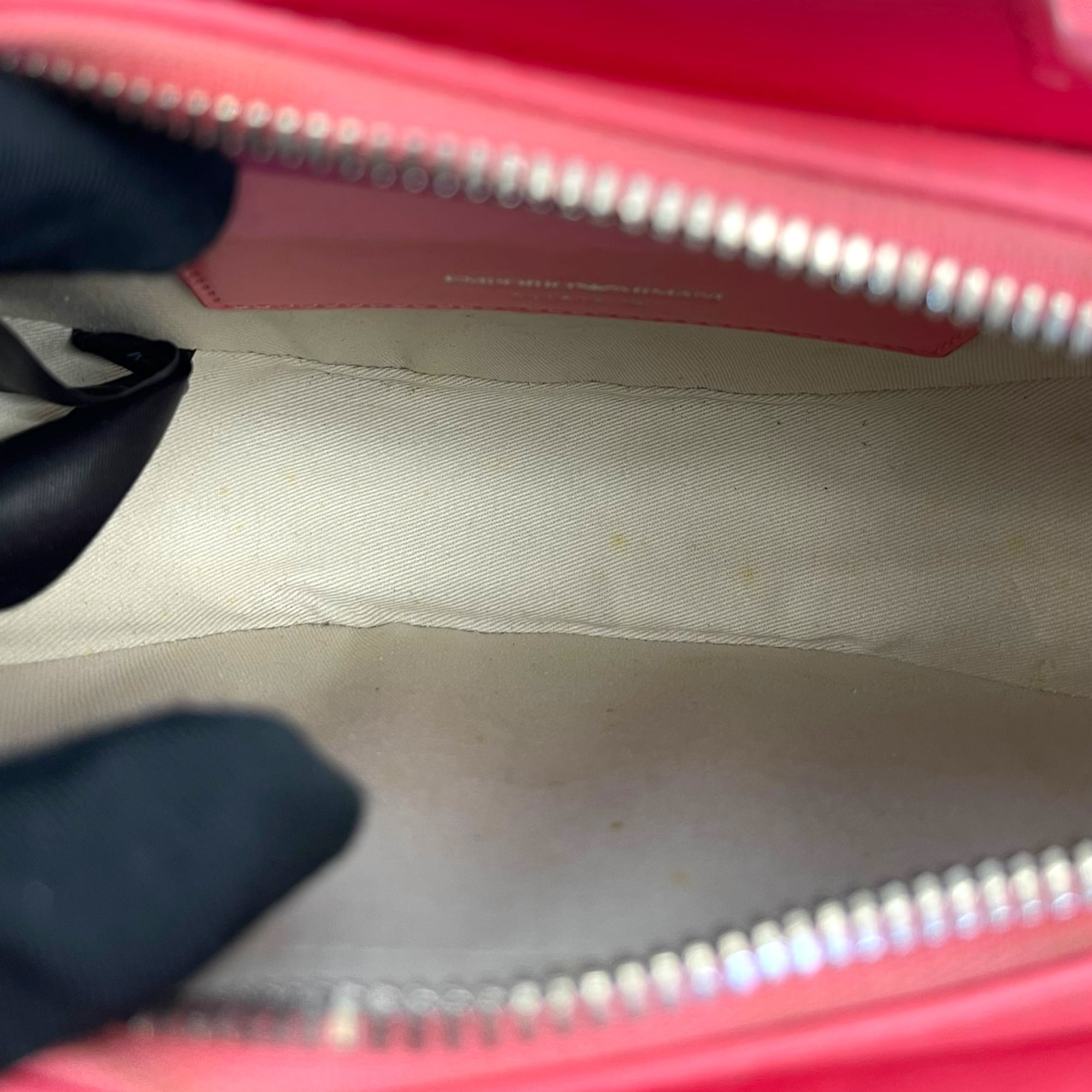 Emporio Armani Logo Leather Crossbody Bag in Pink