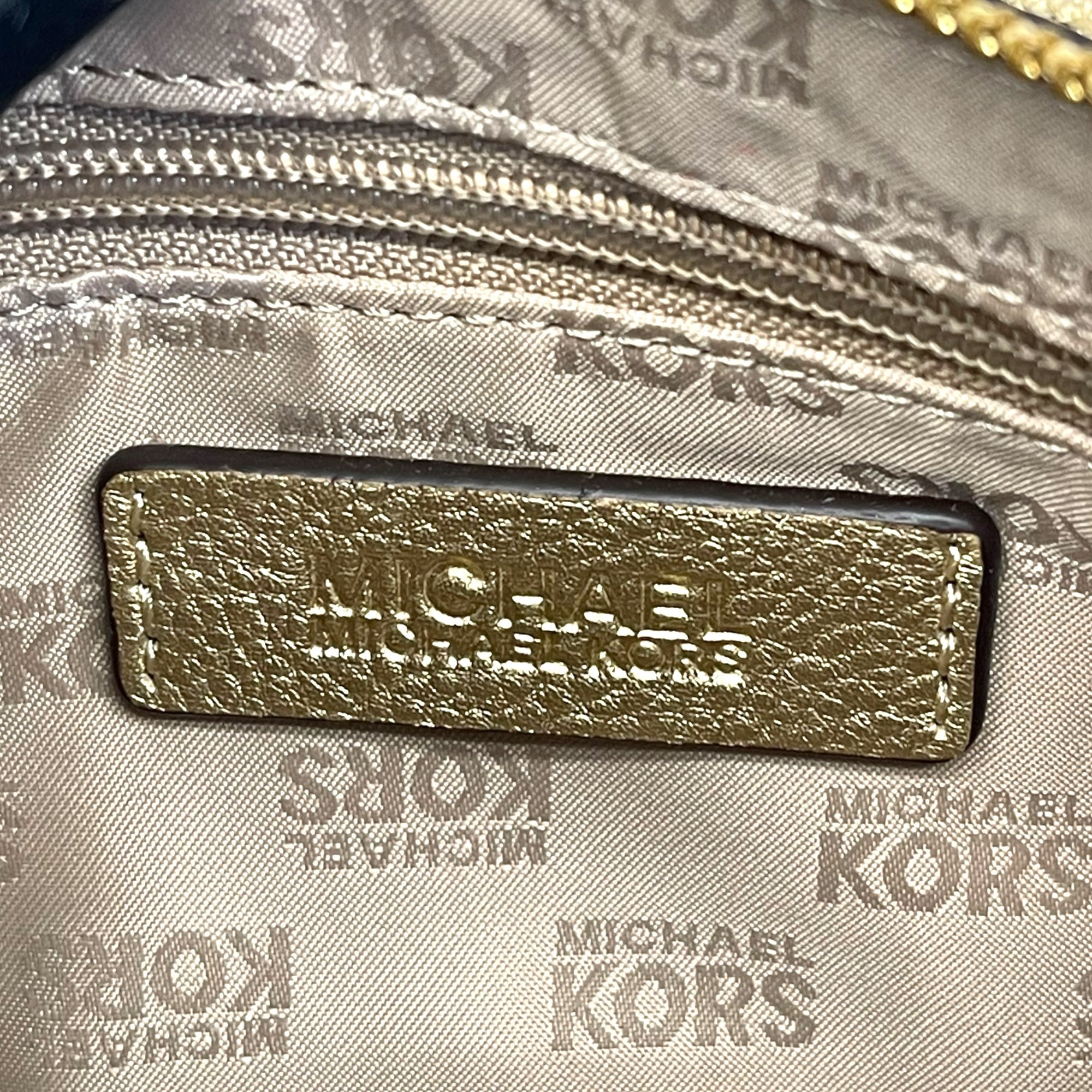 Michael Kors Gold Leather shoulder bag