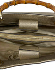 Gucci Bamboo Shopper Medium Leather Tote Bag