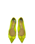 Christian Louboutin Neon Green Mesh Flats EU 38