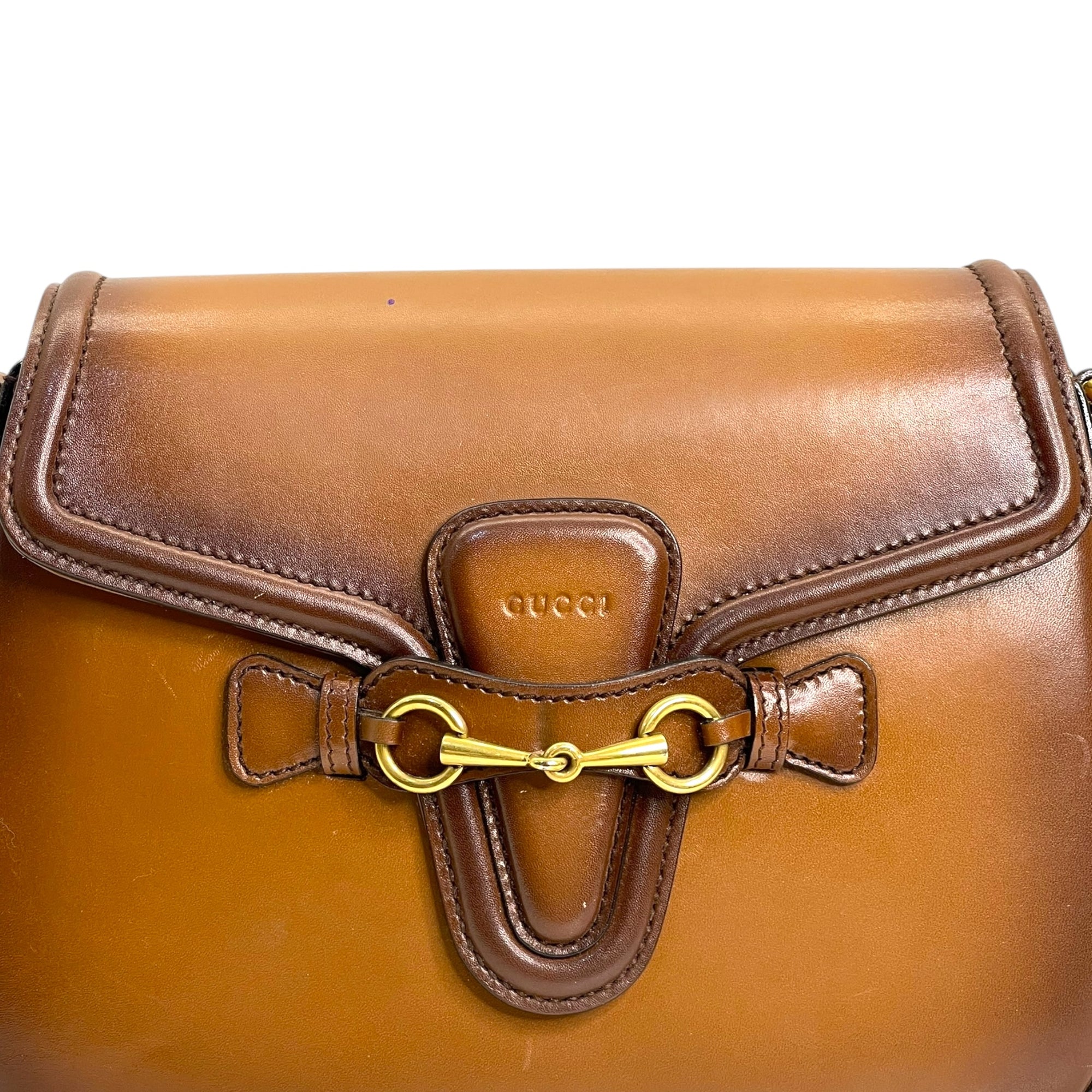 Gucci Lady Web Leather Crossbody Bag