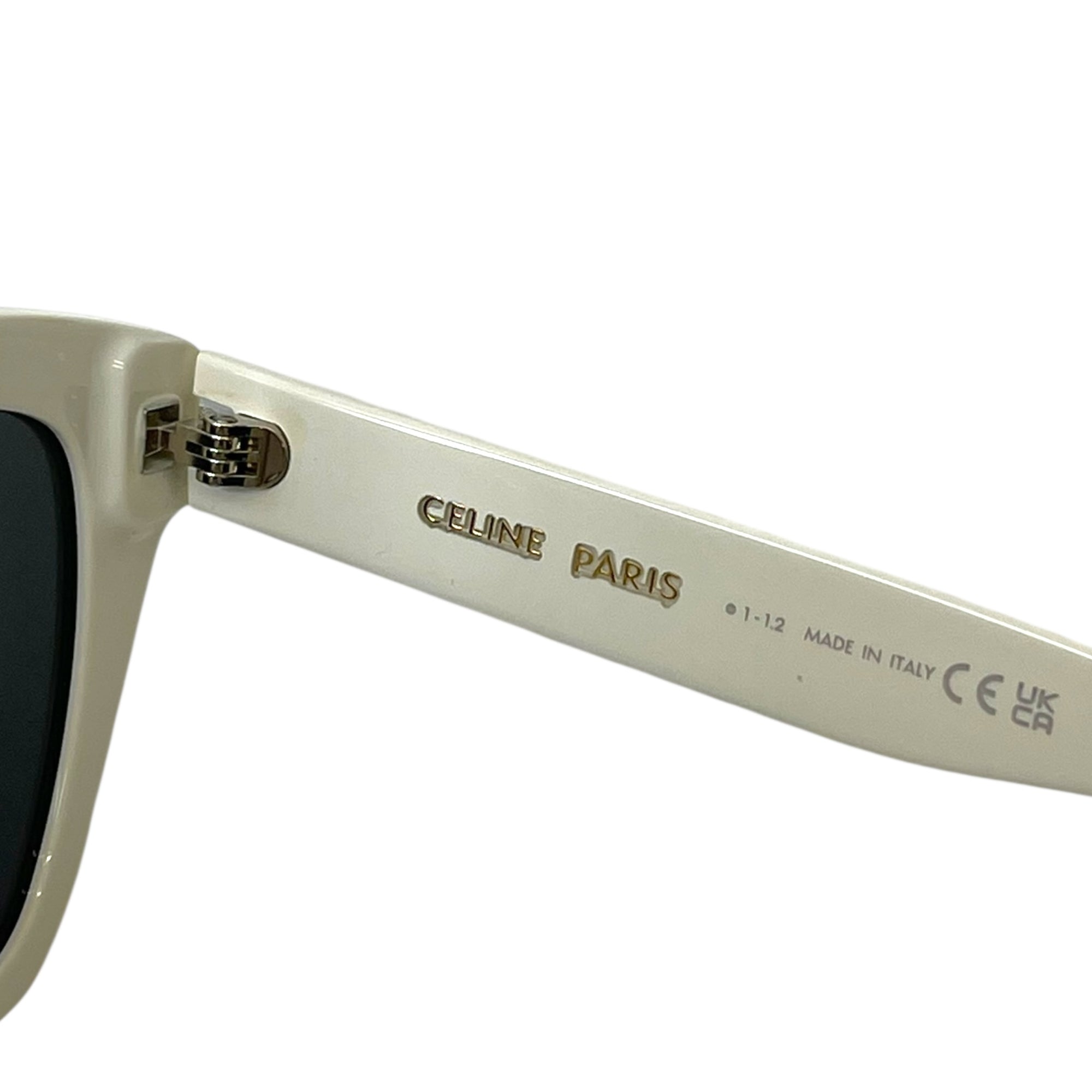 Celine White Square Sunglasses