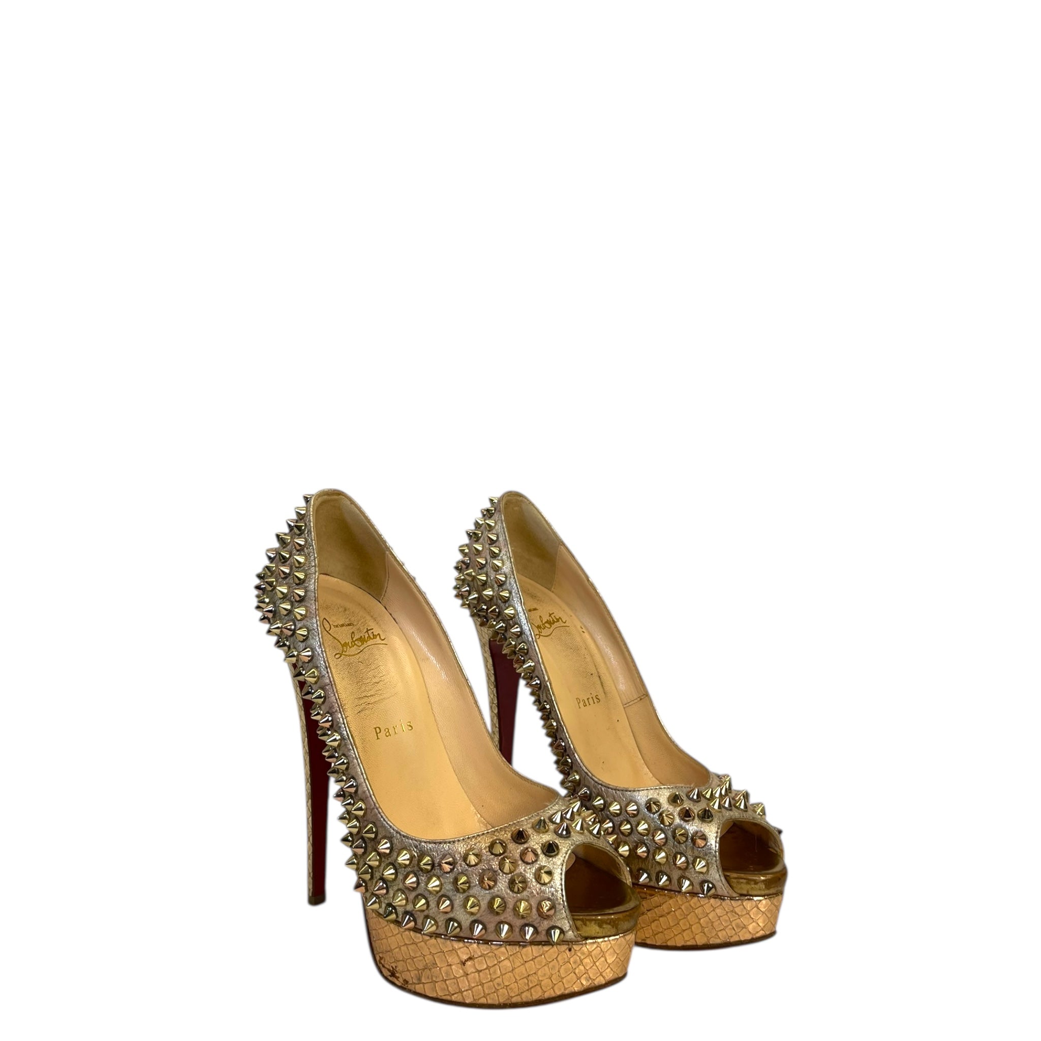 Buy Christian Louboutin Black Patent Leather Pigalle Pumps EU 39