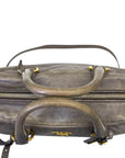 Prada Grey Vitello Shine Bauletto Bag