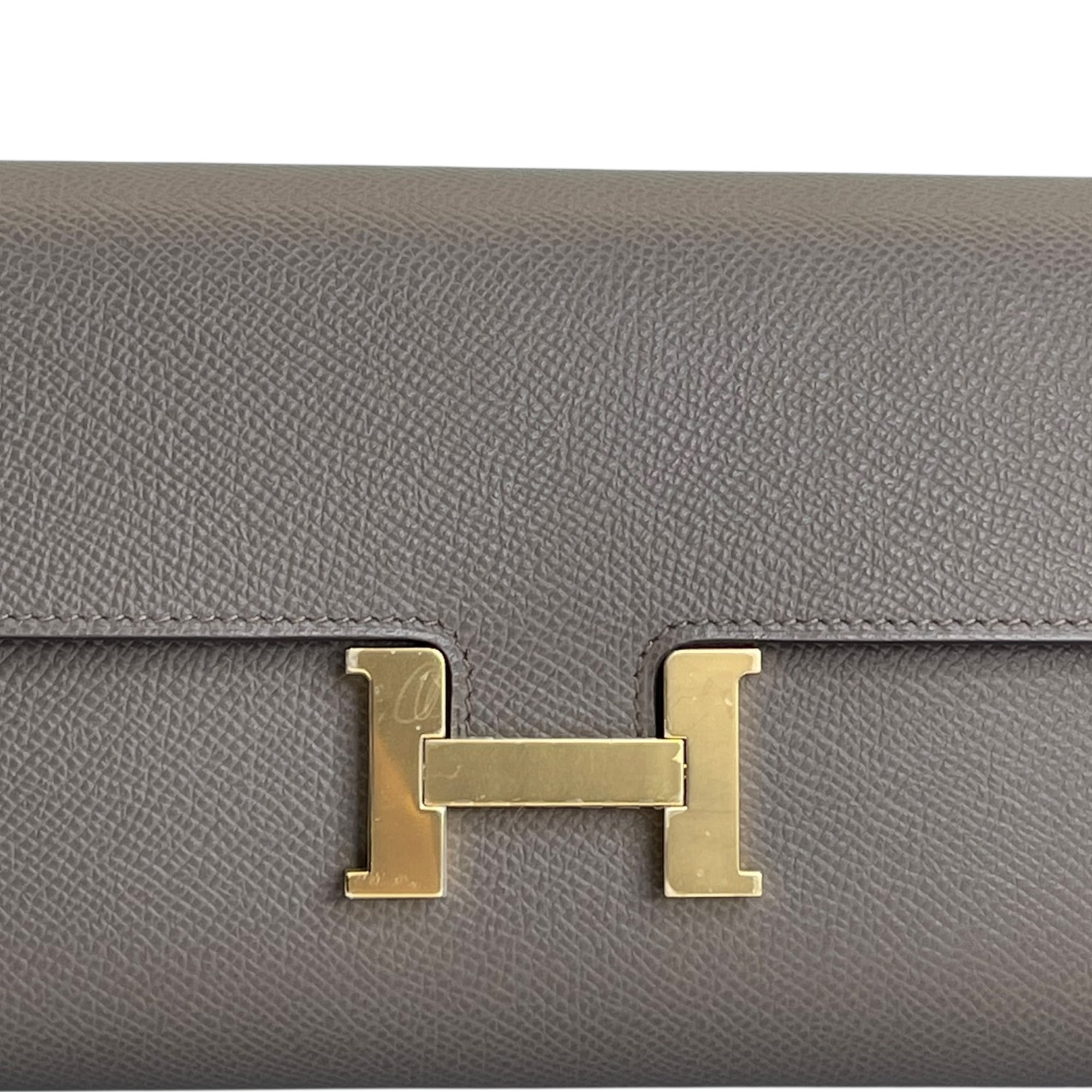 Hermès Constance To Go Wallet Etoupe Epsom GHW