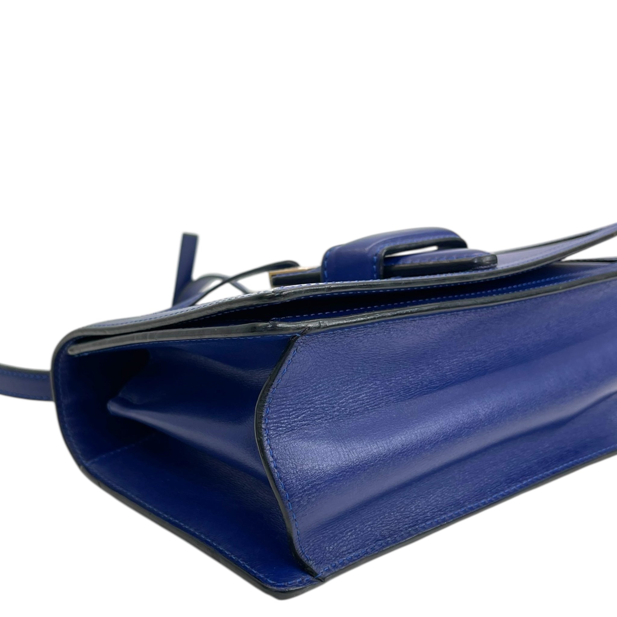 Loewe Barcelona Navy Blue Leather Bag