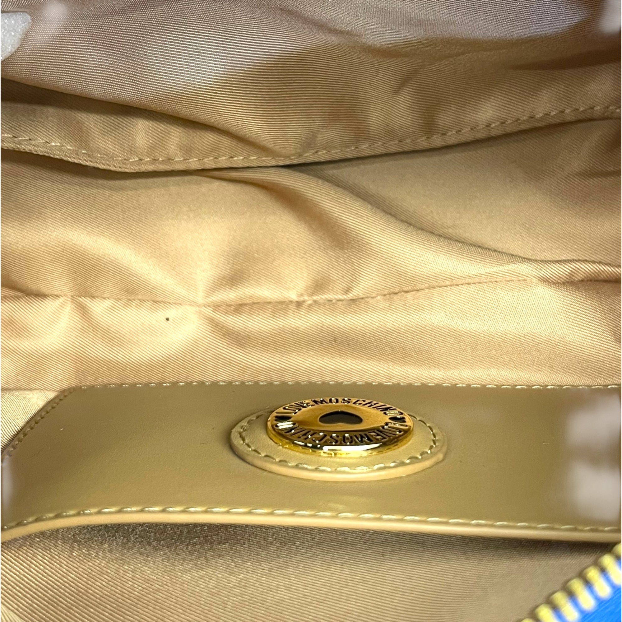 Love Moschino Heart Logo Blue Crossbody Bag