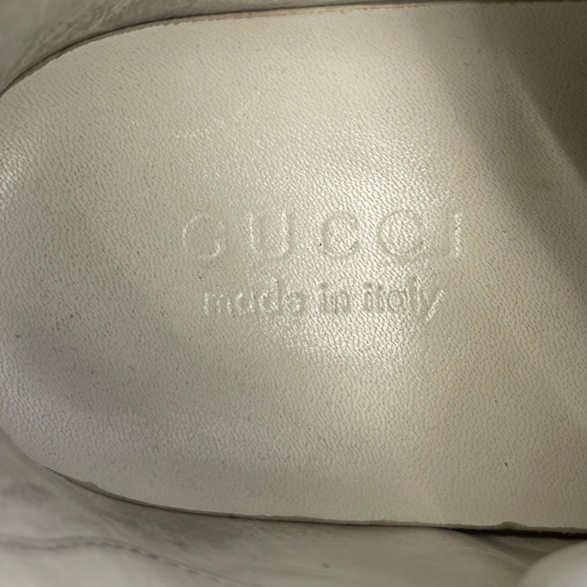 Gucci Interlocking GG Lace Up Low Top Sneakers Black/White Leather EU 45