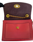 Coach Parker 18 Red Shoulder Bag