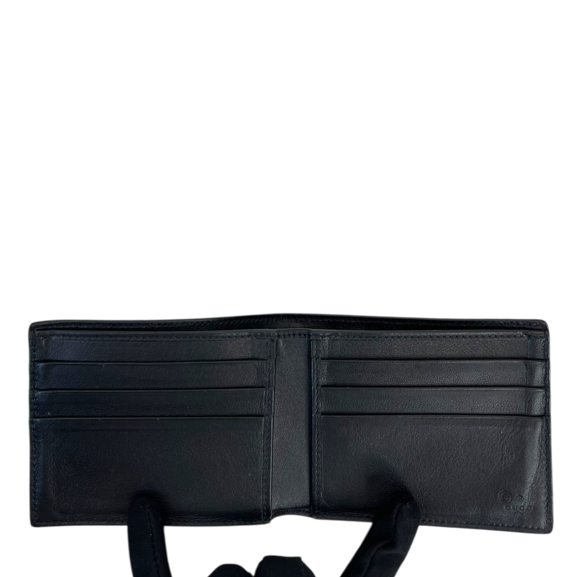 Gucci Black Microguccissima Leather Bi-fold Wallet