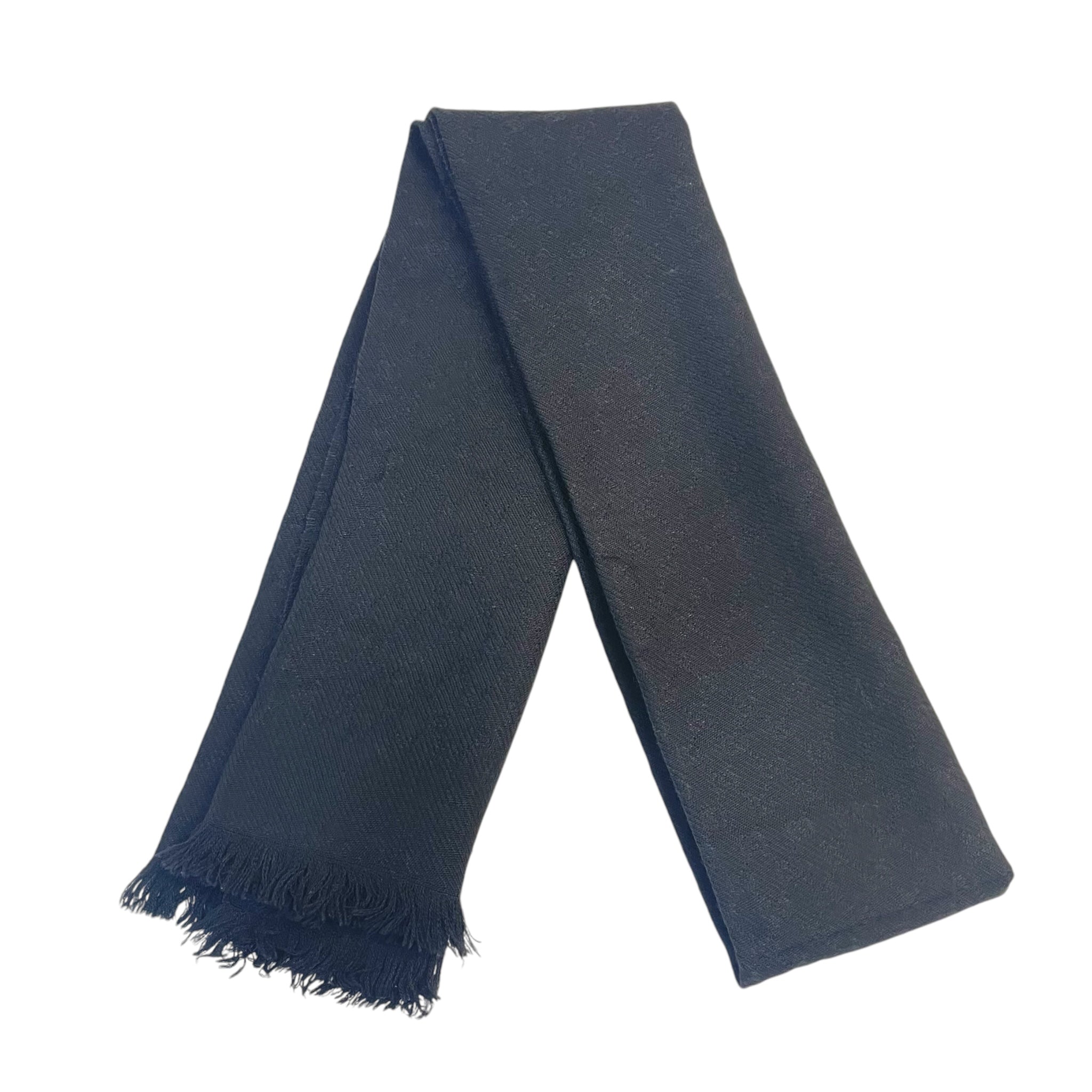 Gucci GG Silk Cotton Jacquard Shawl