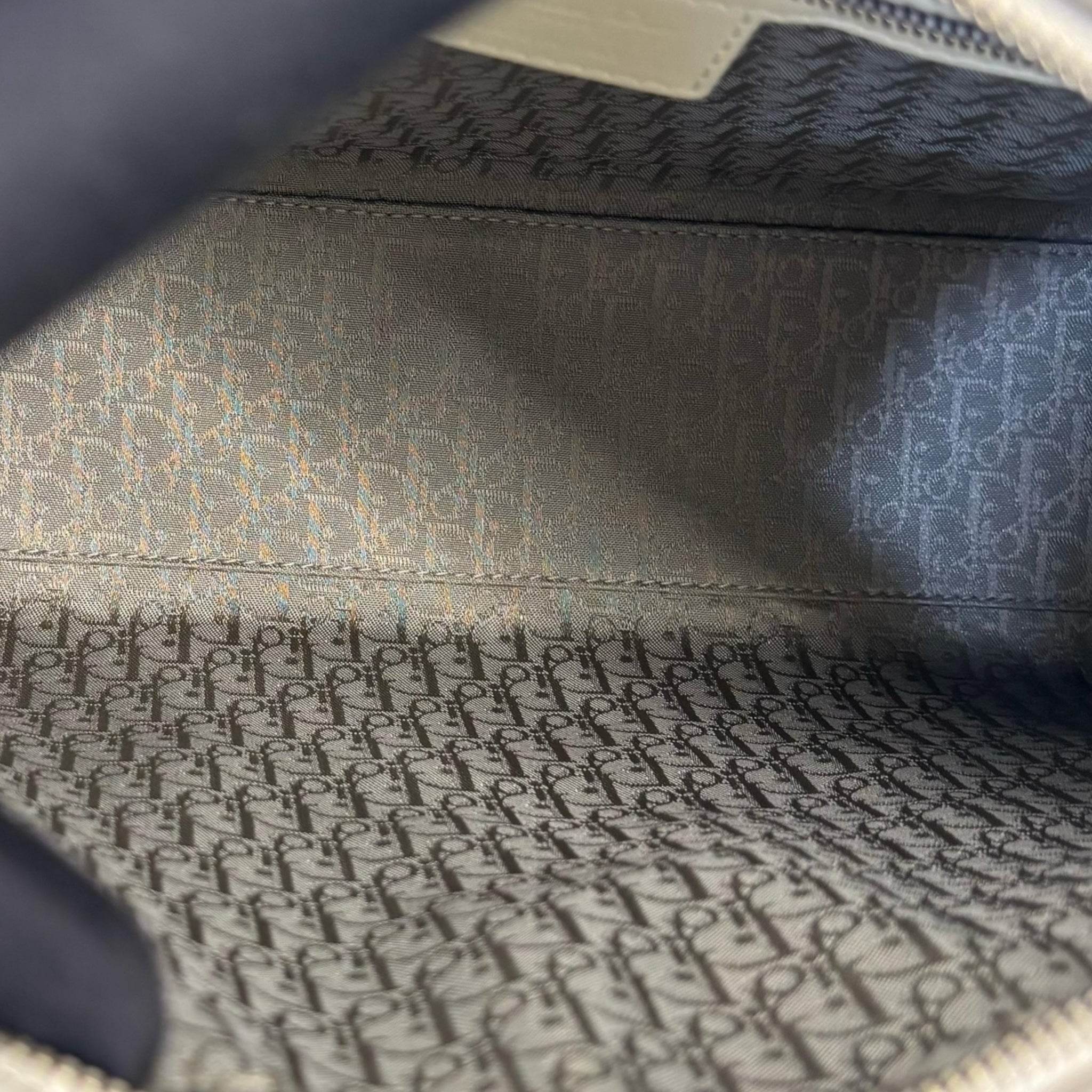 Dior White Cannage Leather Large Lady Dior Tote