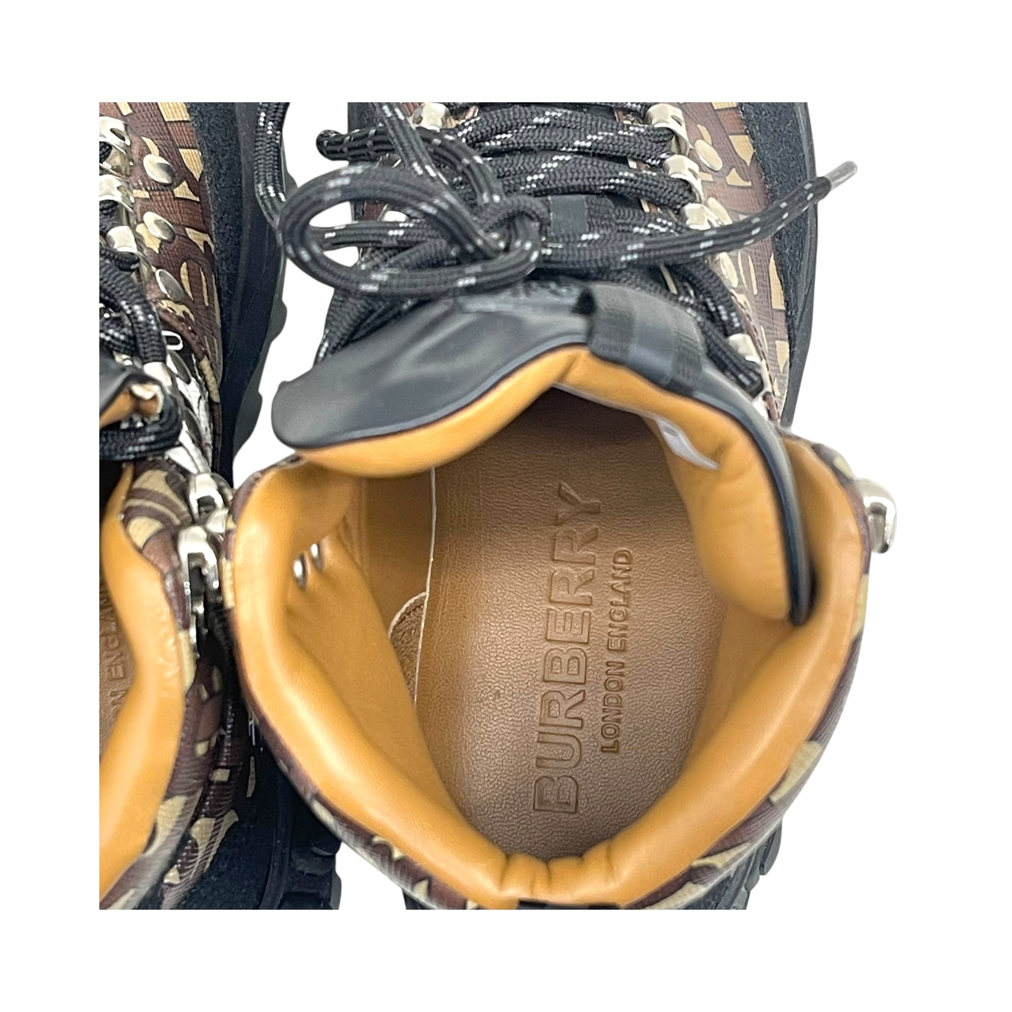Burberry Monogram Stripe Tor Hiking Boots EU 36.5