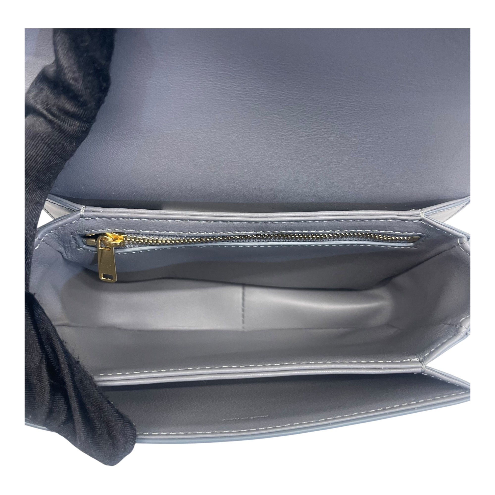 Celine Grey Calfskin Leather Crossbody Bag