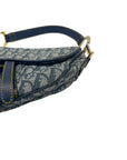 Christian Dior Blue Saddle Bag Oblique Jacquard Bag