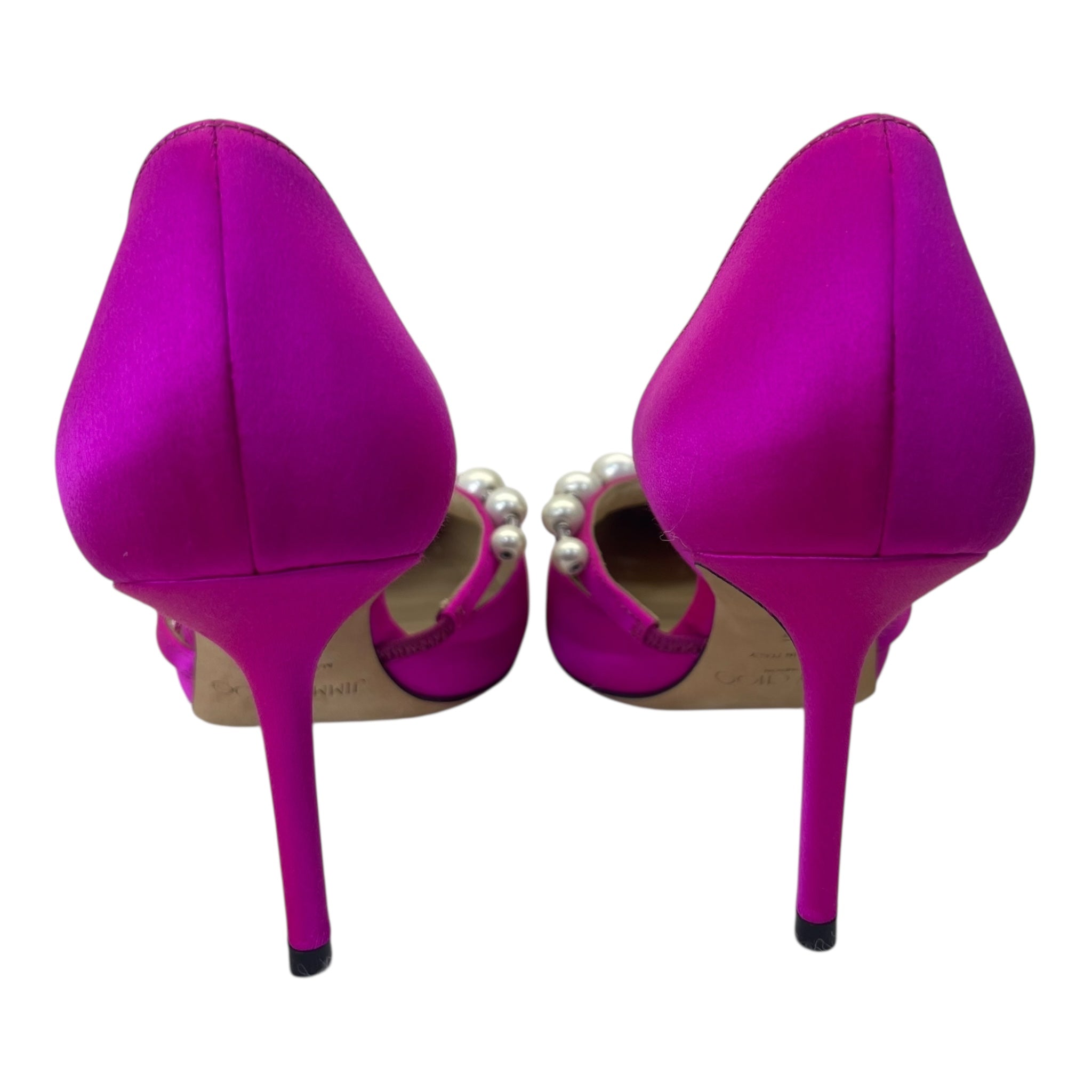Buy Jimmy Choo Pink Silk Aurelie Pumps Size EU 36 Online