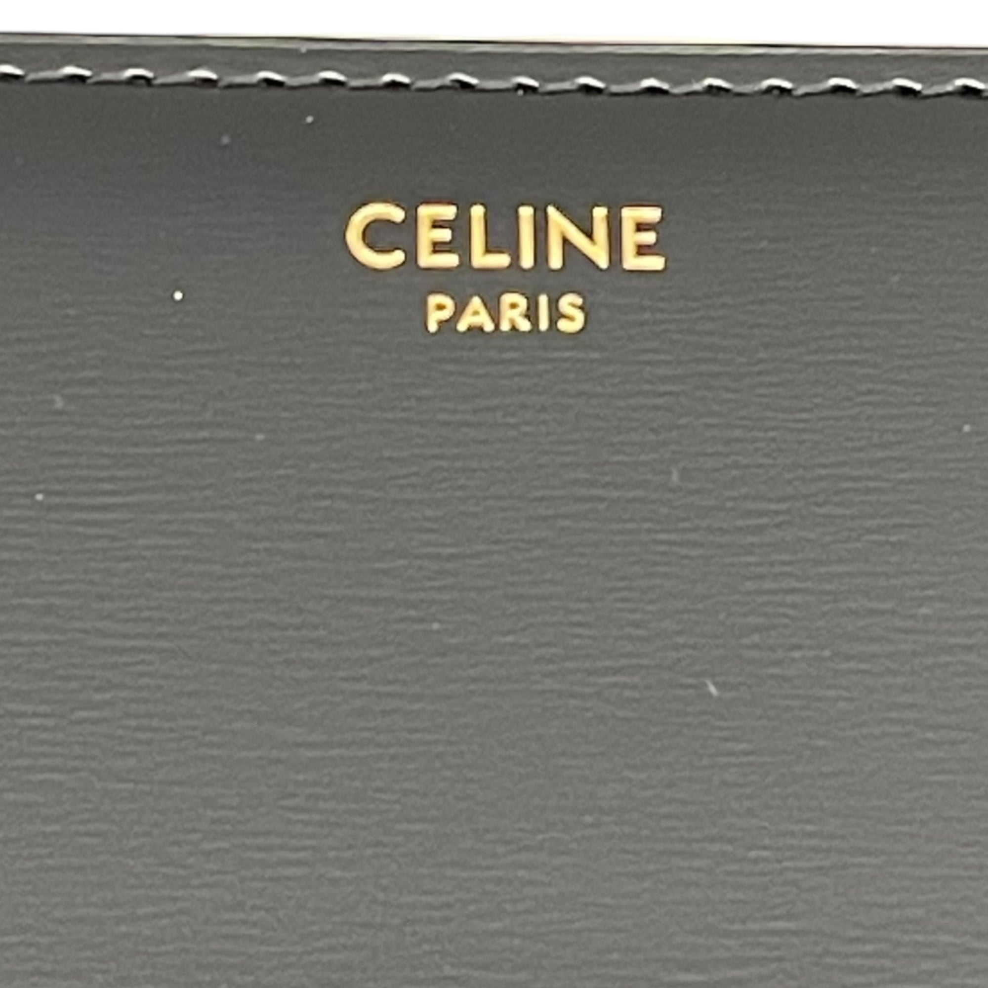 Celine Black Leather Small Triomphe Bag