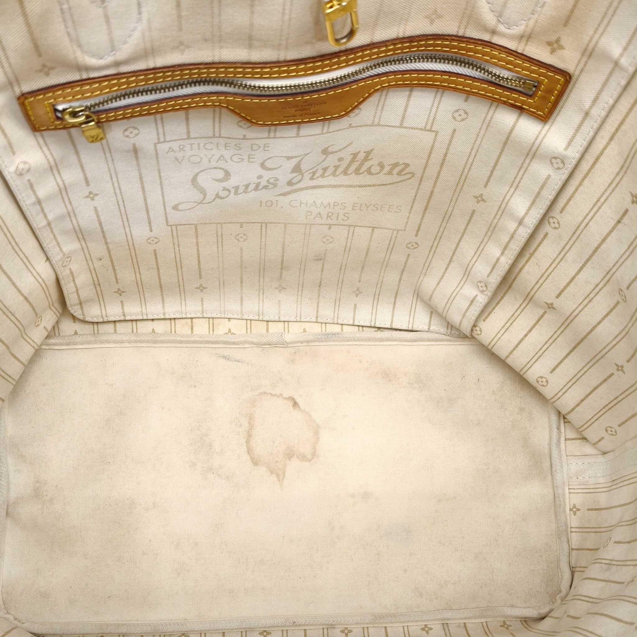 Louis Vuitton Neverfull GM Damier Azur Canvas Bag