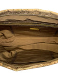 Prada Silk Faille Oversized Floral Zip Clutch Cipria