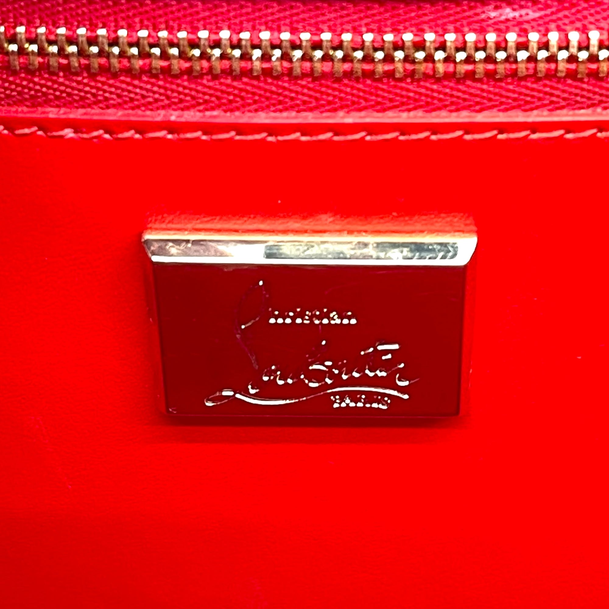 Christian Louboutin Tri-Color Studded Leather Paloma Tote Bag