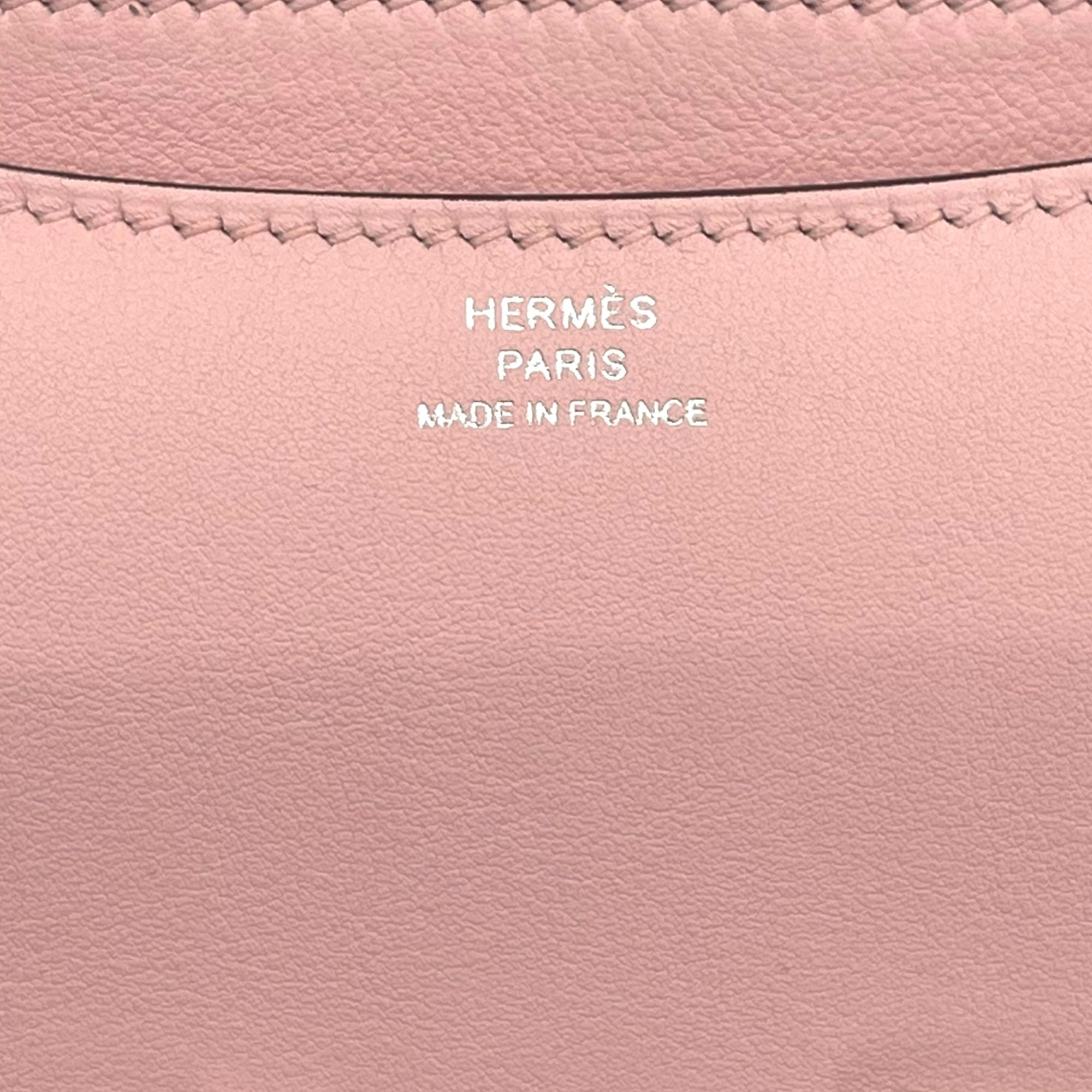 Hermès Constance 18 Rose Sakura Swift Brushed Palladium Hardware