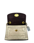 Coach Parker 18 Gold Glitter Shoulder Bag