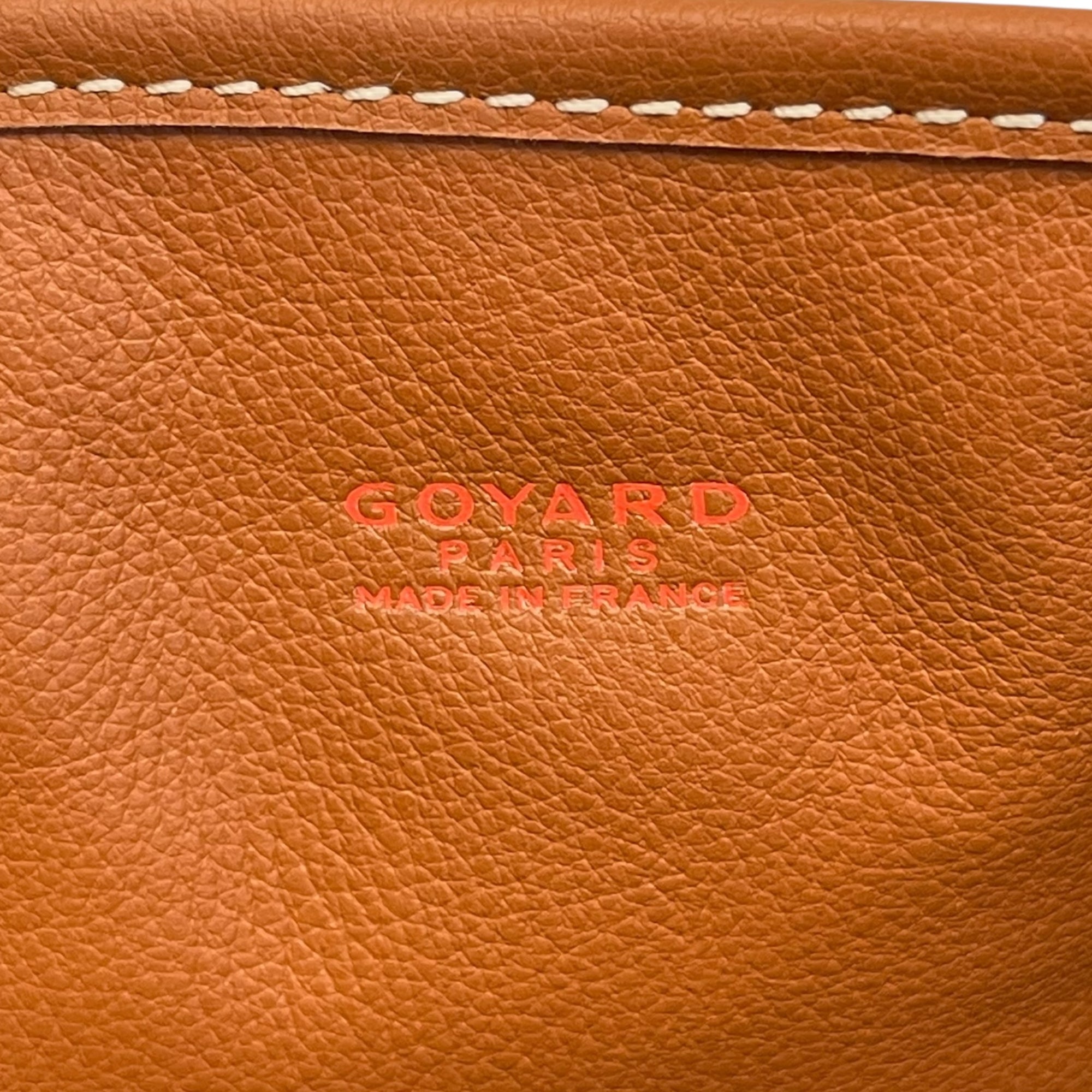 Goyard Anjou Mini Tote Black/Tan Goyardine