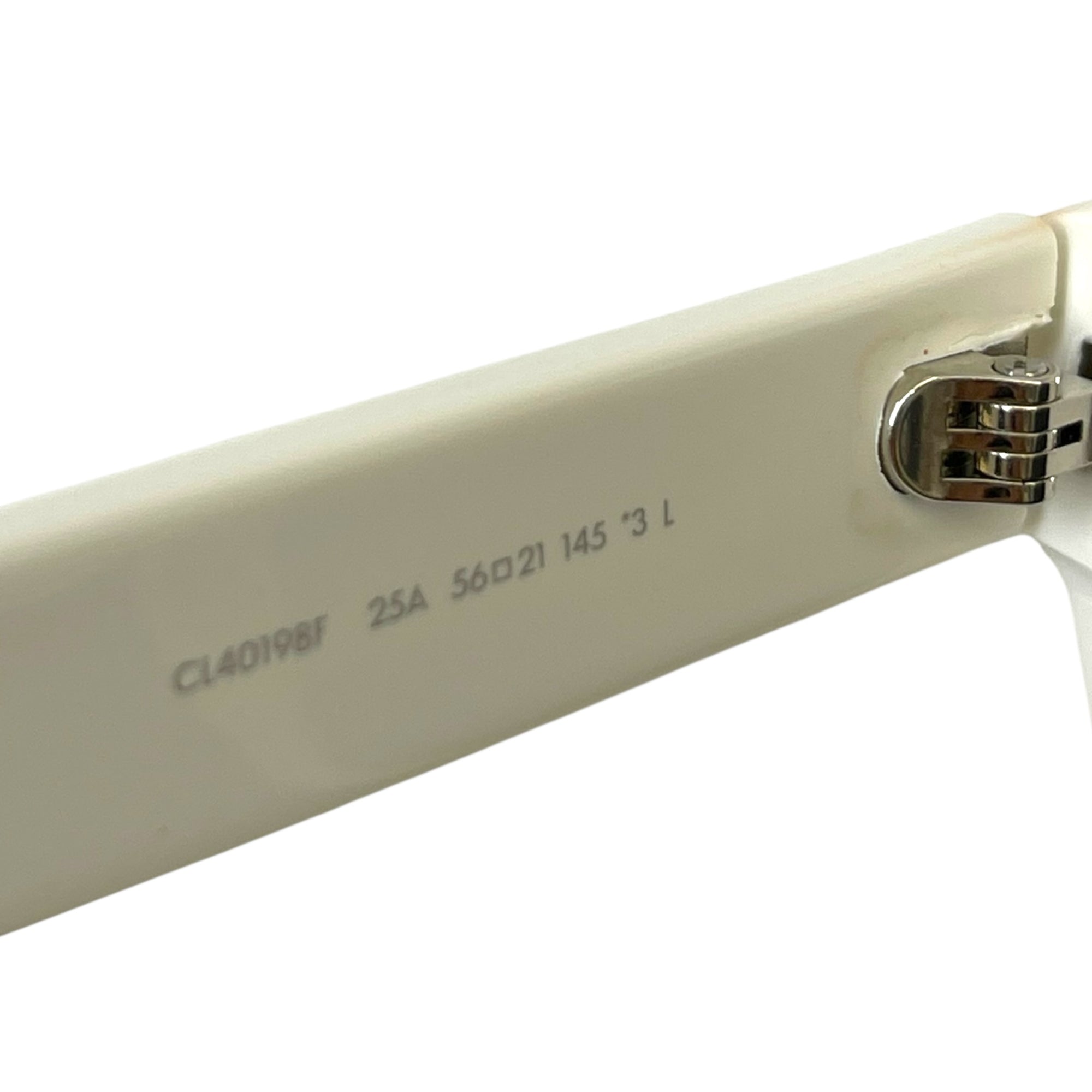 Celine White Square Sunglasses