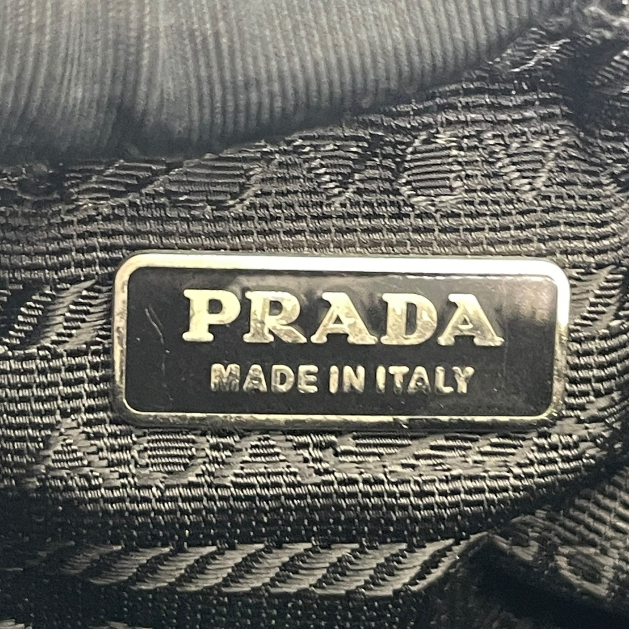 Prada Black Satin Mini Top Handle Bag