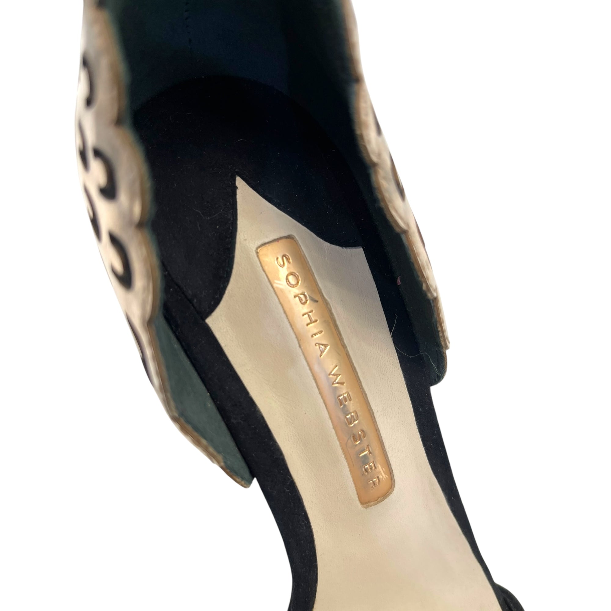 Sophia Webster Evangeline Winged Black Heels EU 39