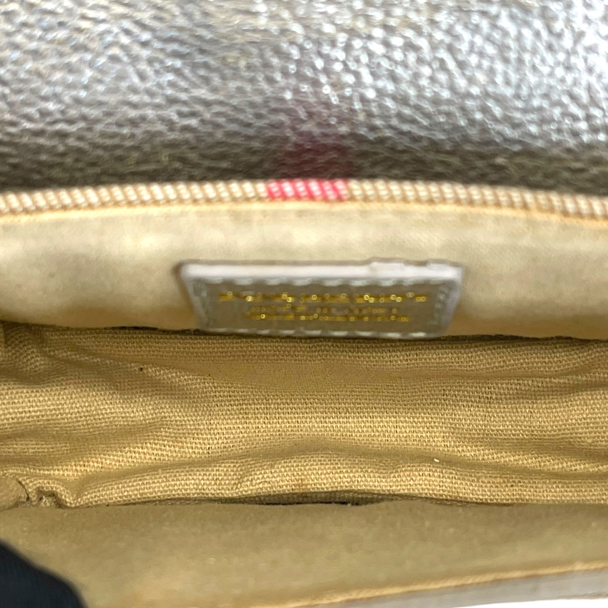 Burberry Nova Check Fabric/Silver Leather Crossbody Bag