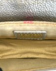 Burberry Nova Check Fabric/Silver Leather Crossbody Bag
