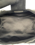 Judith Leiber Embellished Black Suede Shoulder Bag