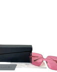 Dior Pink Frameless Square Metal Sunglasses