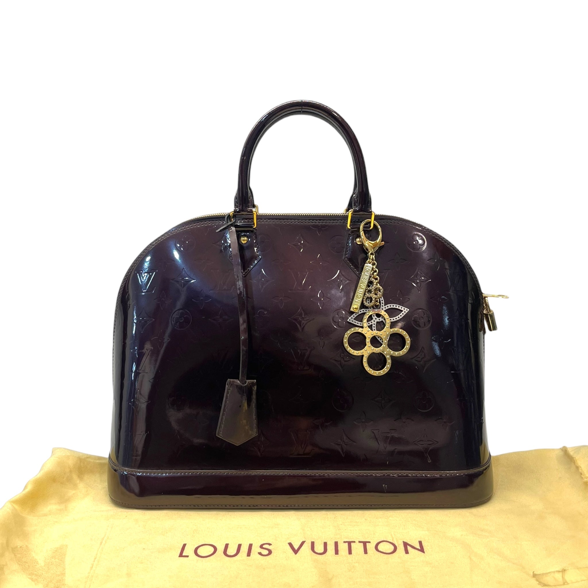 Louis Vuitton Alma GM Bag Amarante Monogram Vernis